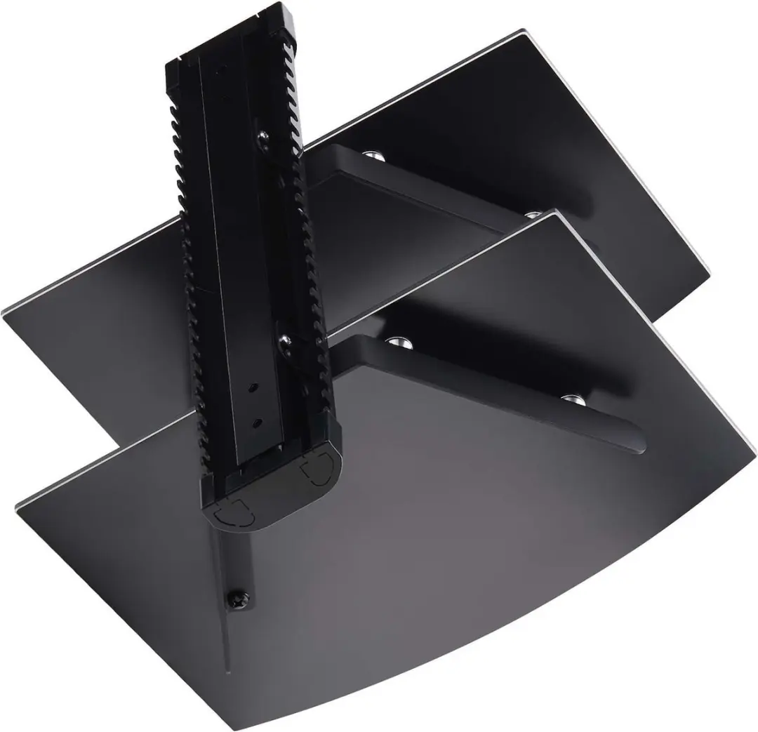 Startech 2B-WALL-MOUNT-SHELF Wandplanken voor Audio/Video - Dubbel - Zwart