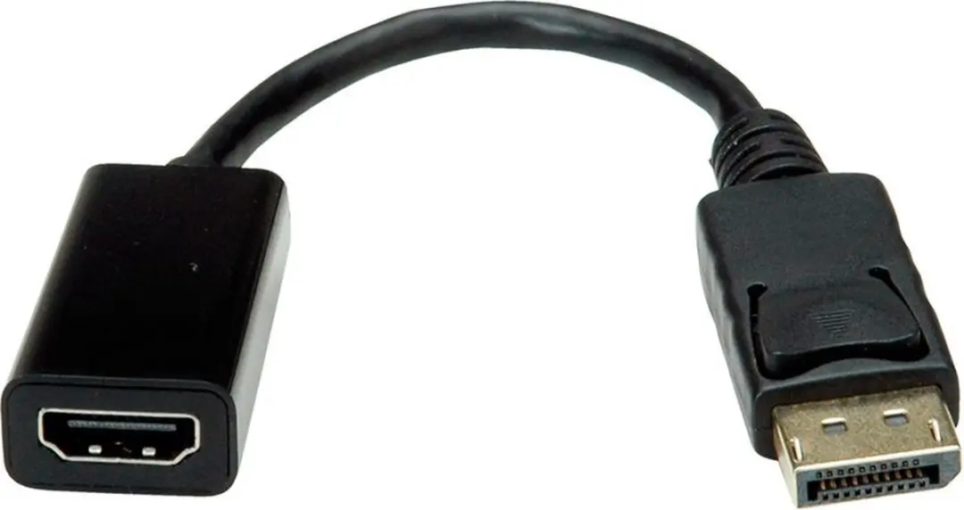 Value 12.99.3138 DisplayPort naar HDMI Adapterkabel - 0.15m - Zwart