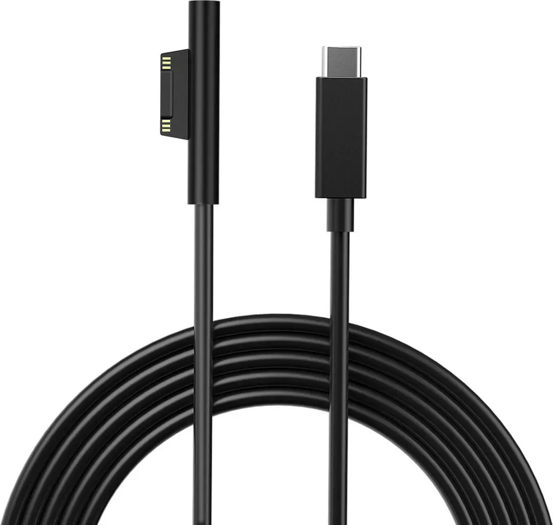 NÖRDIC SURF-106 USB-C Oplaadkabel 45W - 2m - Zwart