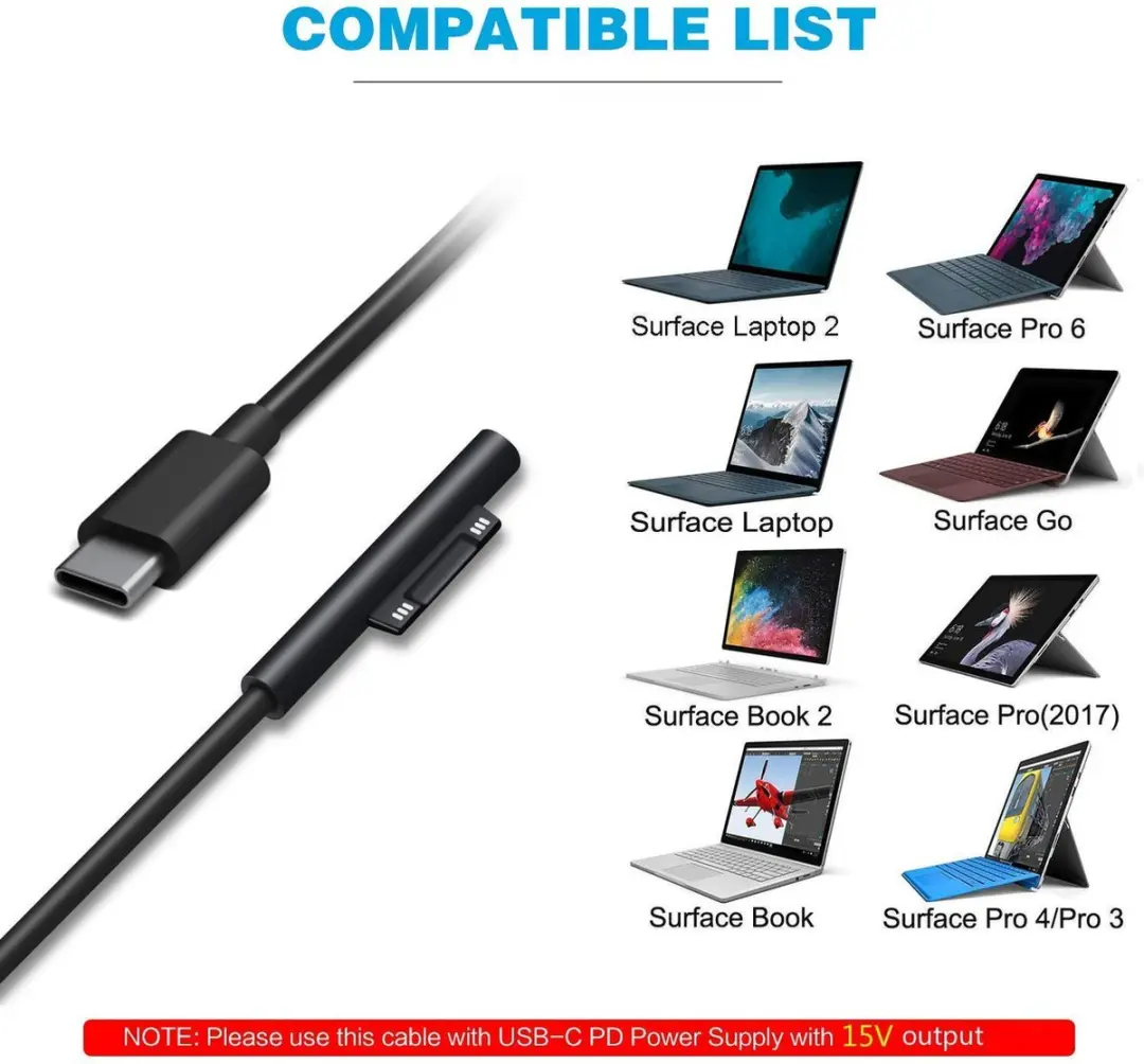 NÖRDIC SURF-106 USB-C Oplaadkabel 45W - 2m - Zwart