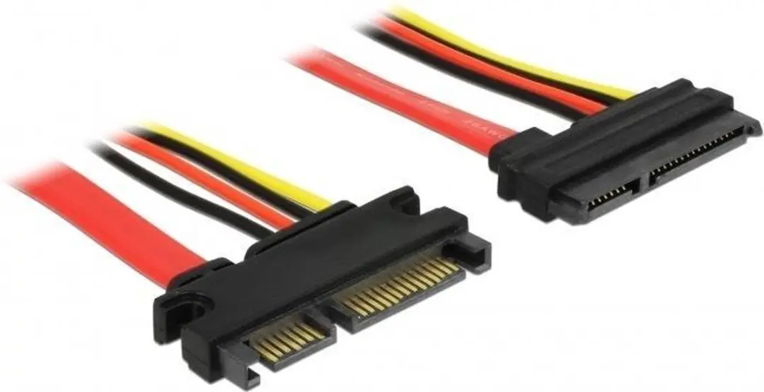 Delock SATA Data- en Voedingsverlengkabel 6 Gbit/s