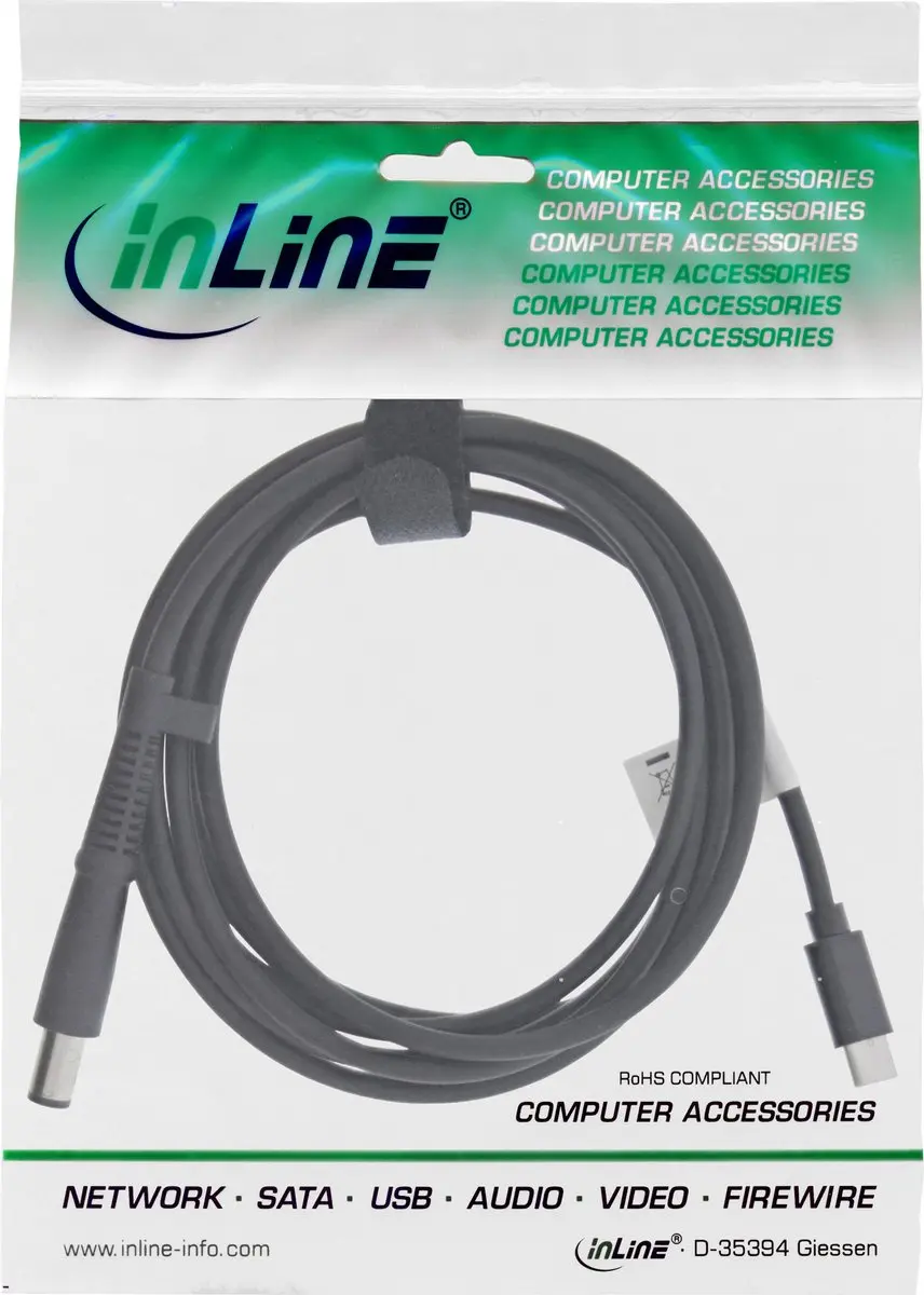 InLine USB-C naar HP/Compaq Notebook Laadkabel 2m - 7,4x5,0mm