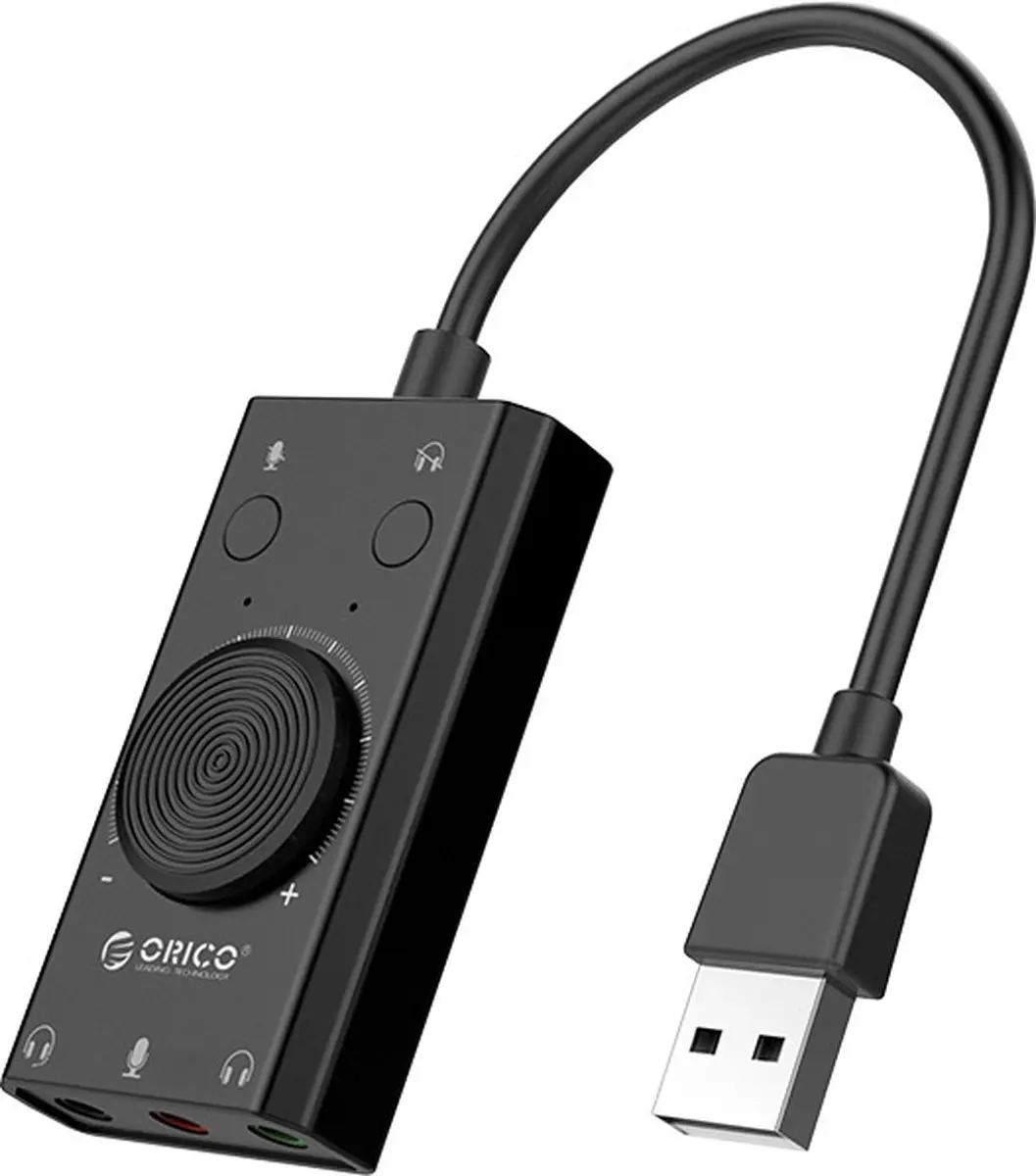 ORICO ORI-SC2-BK Externe Geluidskaart - 80dB - Zwart