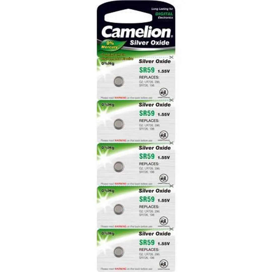 Camelion SR59 Zilveroxide Knoopcel 1.55V - 5 Stuks