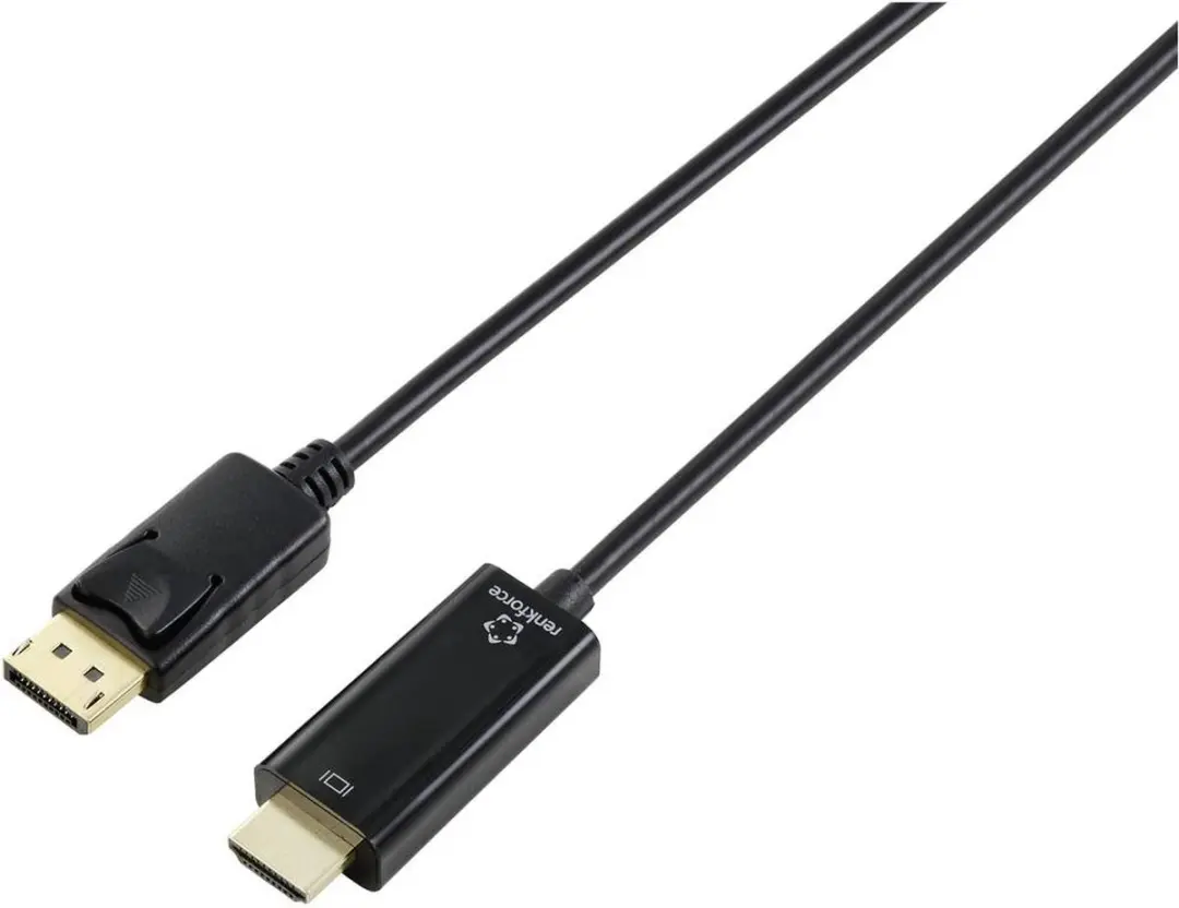 Renkforce DisplayPort naar HDMI Adapterkabel 2.0m - Zwart