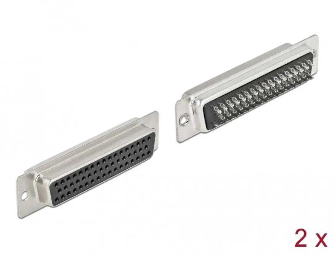 Delock D-Sub HD 50 Pin Vrouwelijk Soldeerversie