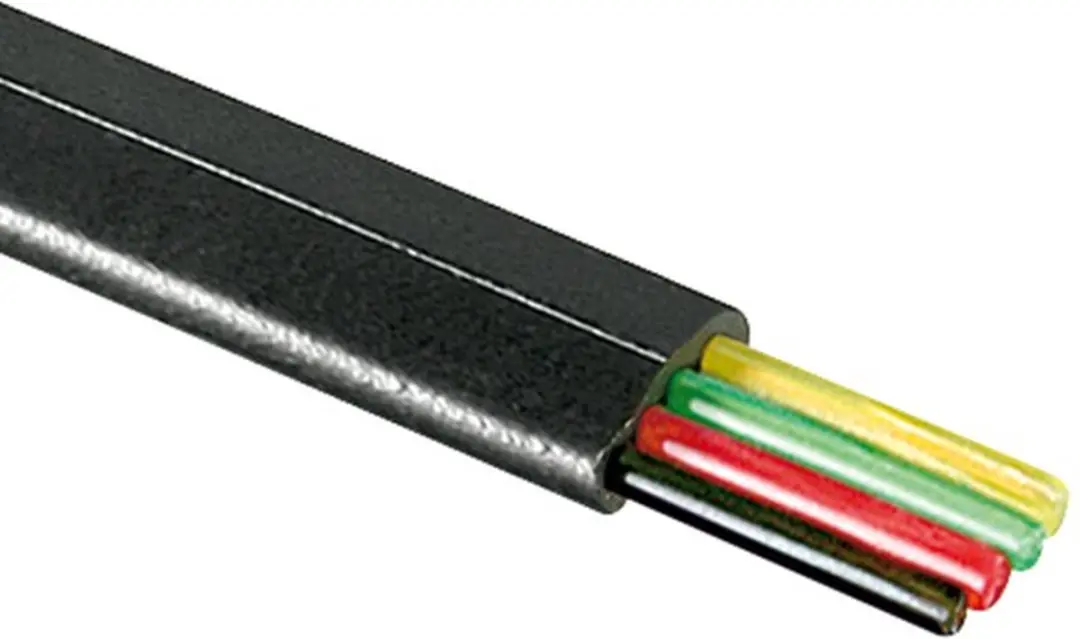Goobay Telefoonkabel 4-aderig AWG30 - 100m - Zwart