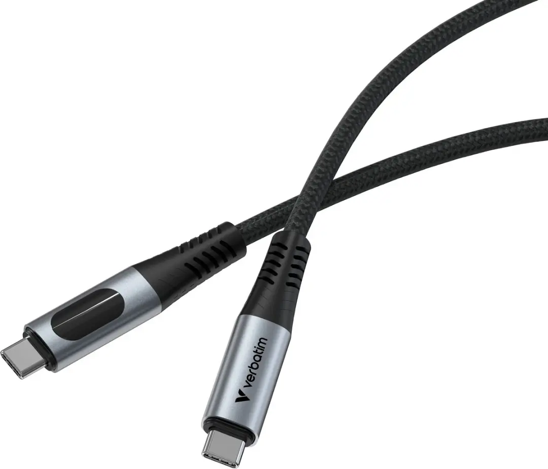 Verbatim USB-C naar USB-C Kabel 100W - 120cm Transparent
