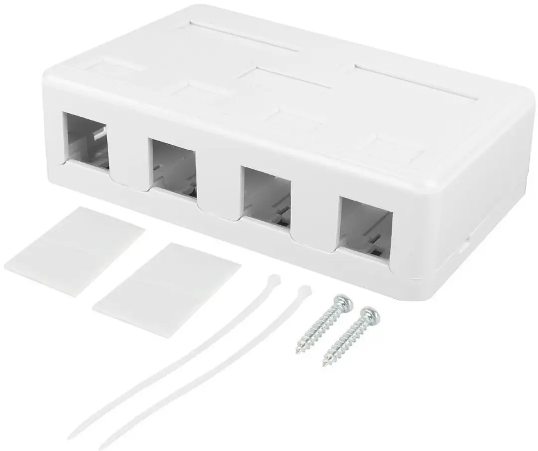 ACT FA6031 Unloaded Surface Keystone Mount Box - Wit