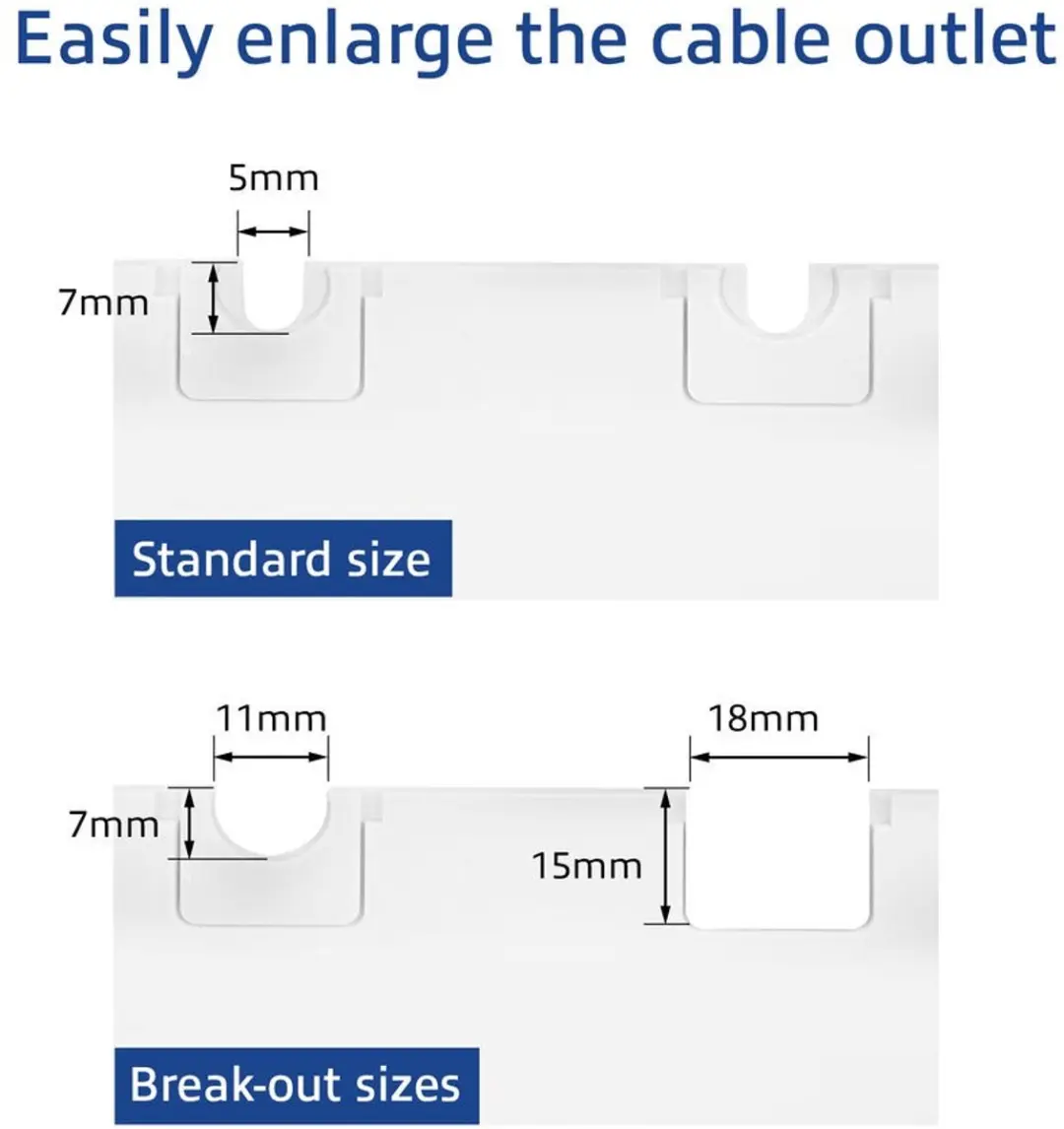 ACT FA6031 Unloaded Surface Keystone Mount Box - Wit
