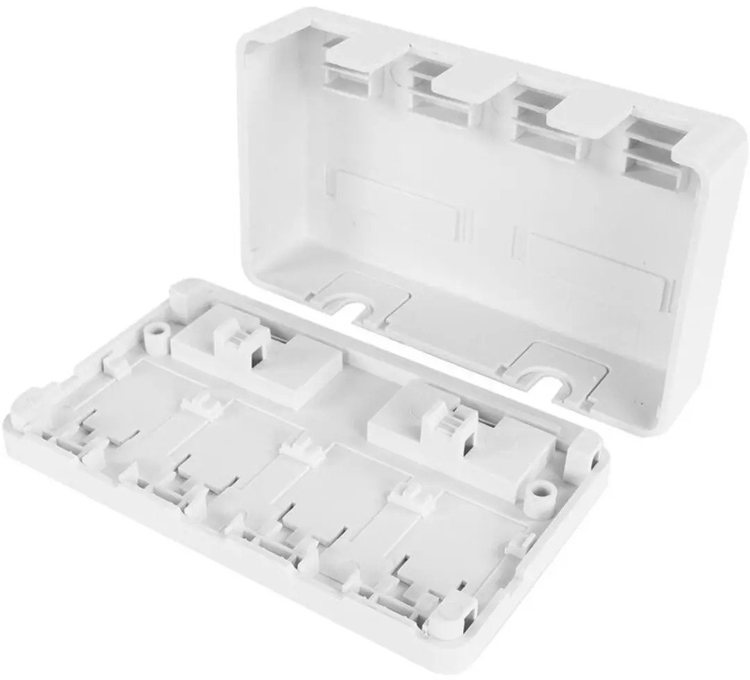 ACT FA6031 Unloaded Surface Keystone Mount Box - Wit