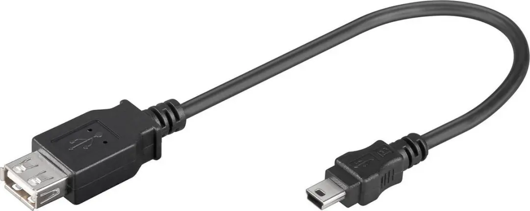 Goobay USB2.0 Mini B naar USB-A Adapter