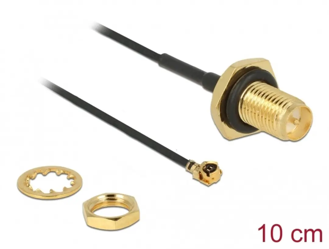 Delock Antennekabel RP-SMA Jack naar I-PEX MHF I 10cm