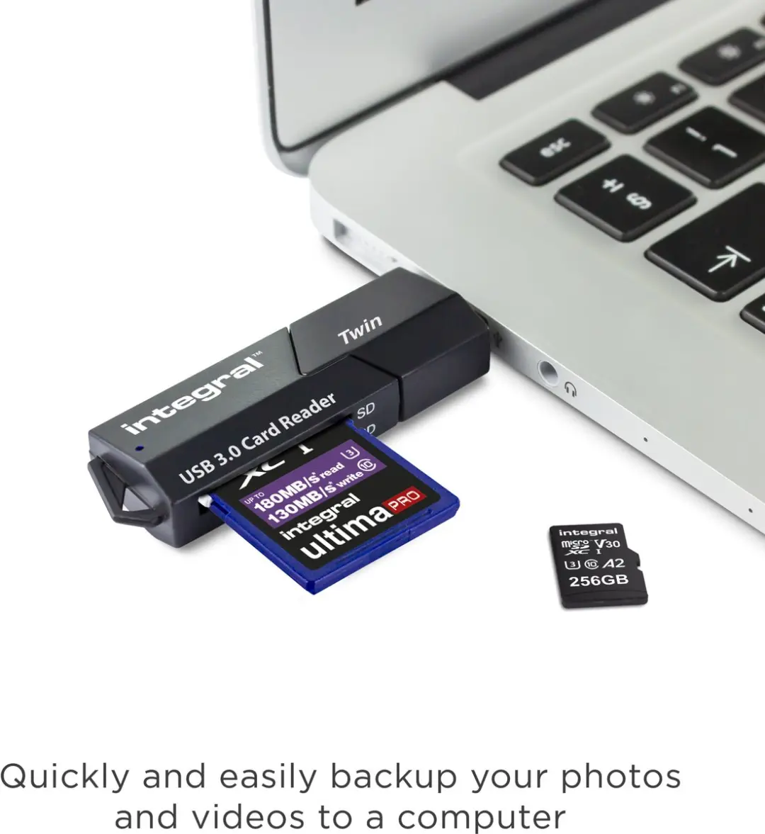 Integral INCRUSB3.0SDMSDV3 USB 3.0 Kaartlezer - Black