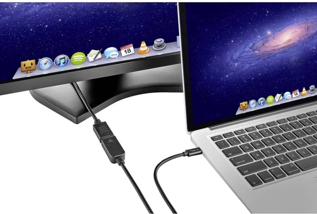 Renkforce USB-C naar DisplayPort Adapterkabel RF-4538166 - 1.80m - Zwart
