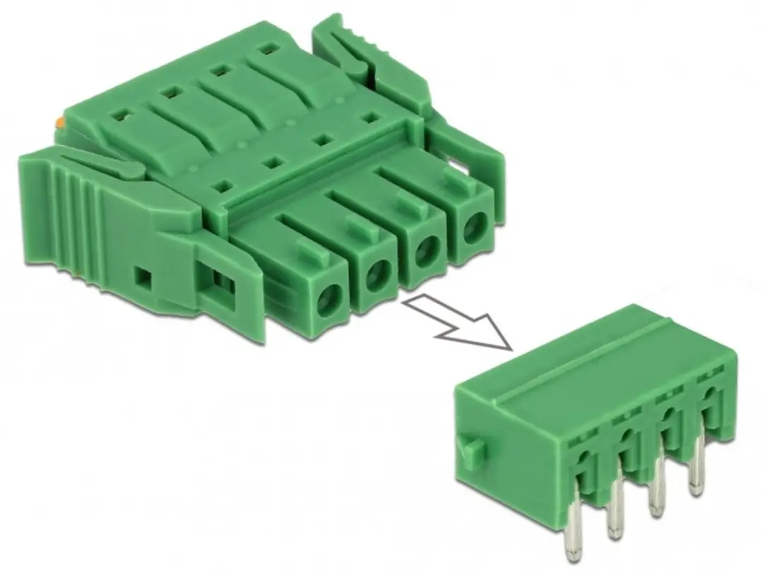 Delock Terminalblokset 4-polig 3.81mm Groen