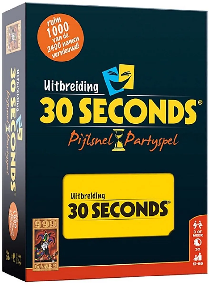 999 Games 30 Seconds Uitbreiding - 240 Kaarten