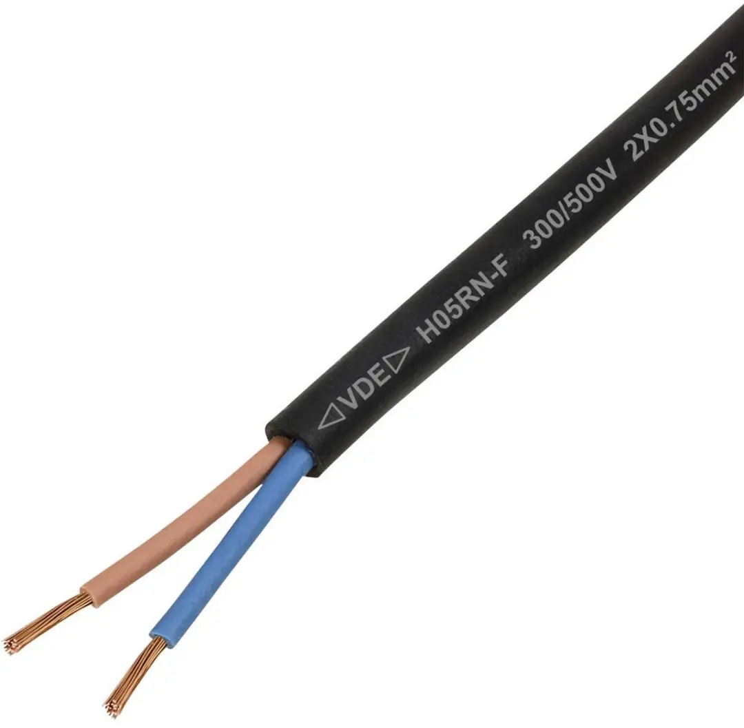 Tru Components TC-13389156 Rubberkabel H05RN-F 2x0.75mm² - 50m