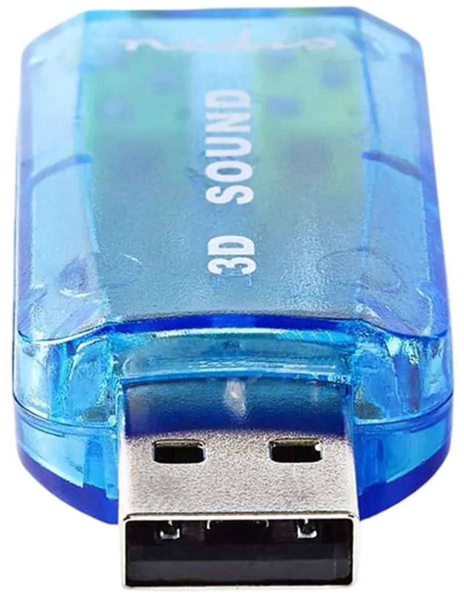 Nedis USCR10051BU Geluidskaart 5.1 - Zwart