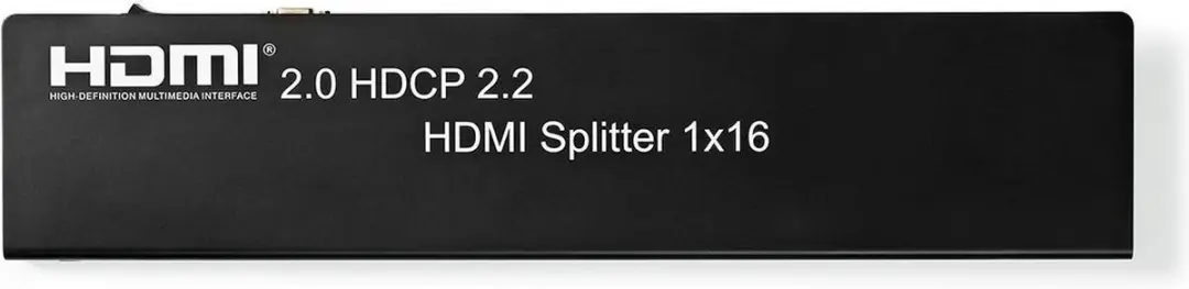 Nedis HDMI-Splitter VSPL34716AT - 16 Poorten - 4K@60Hz - Antraciet