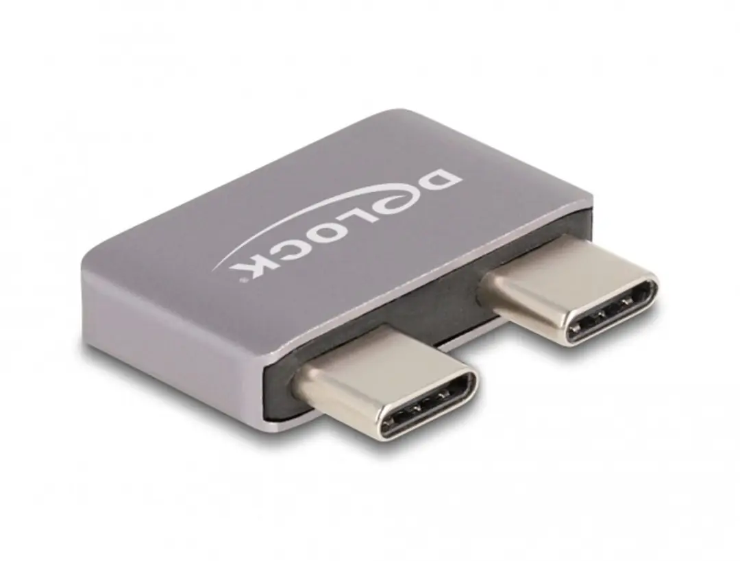 Delock USB 40 Gbps USB-C Adapter 2x M naar 2x V