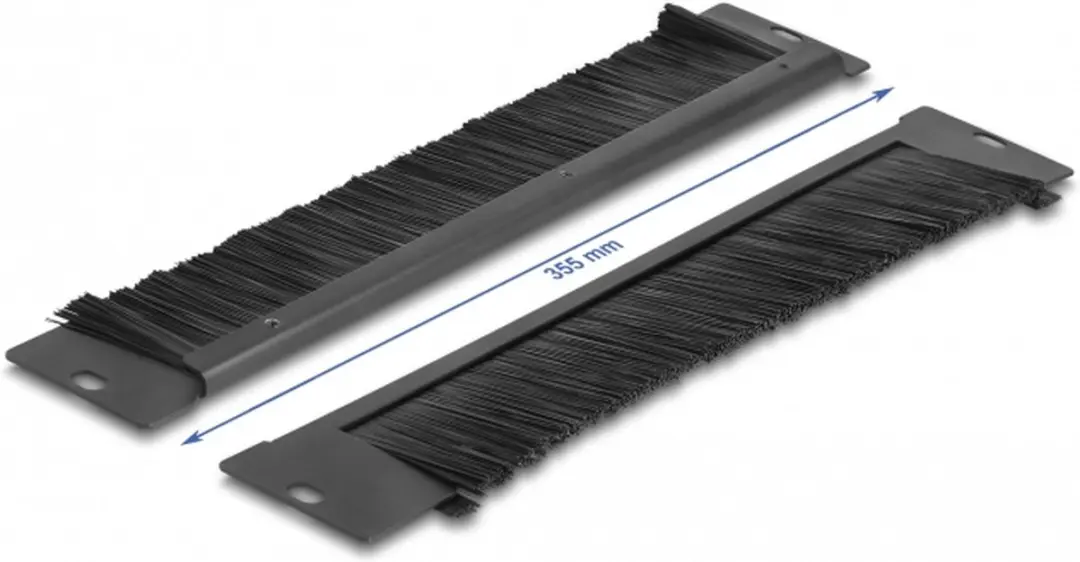 Delock Brush Strip 350x55mm - Zwart