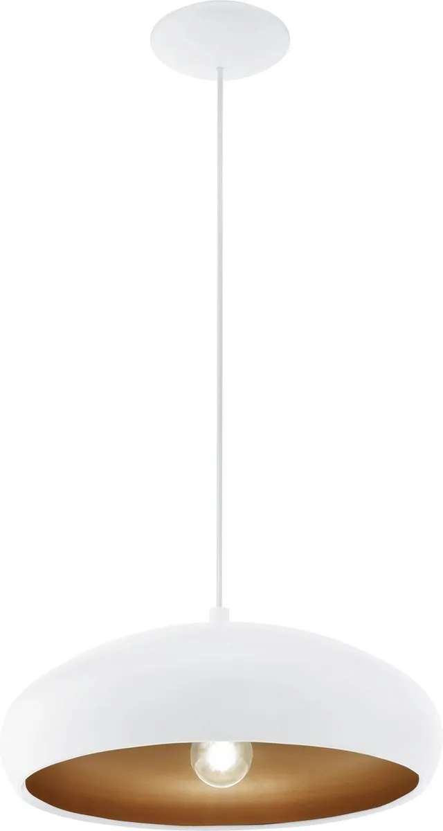 Eglo Mogano 1 Hanglamp Ø40cm - Wit/Koper
