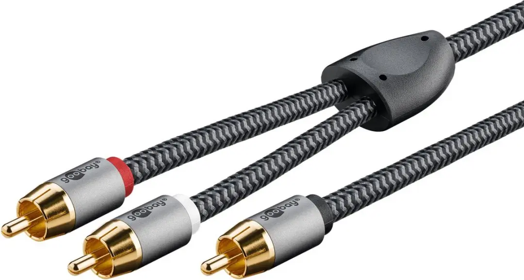 Goobay Plus Subwoofer/Stereo Kabel RCA-Y - Zwart