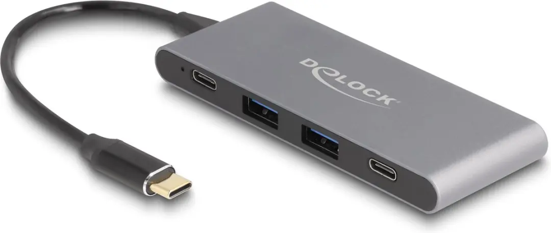 Delock 64111 USB-C Hub 4 Poorten
