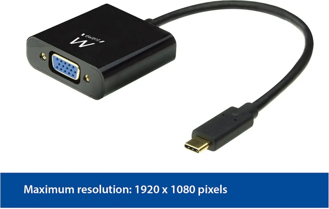 Ewent EW9821 Externe Video-adapter USB-C naar VGA - Wit