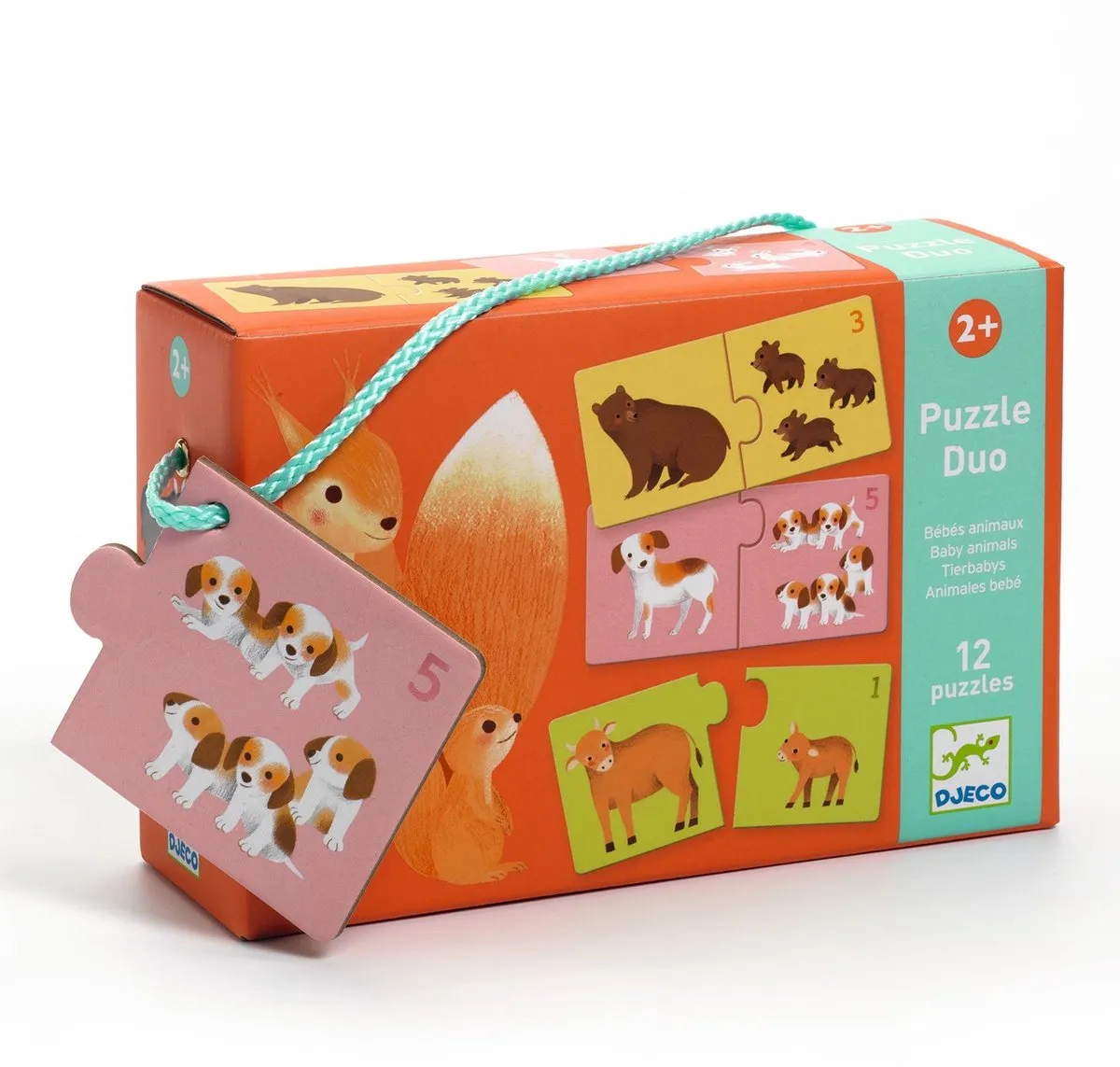 Djeco Puzzel Duo Babydieren DJ08197