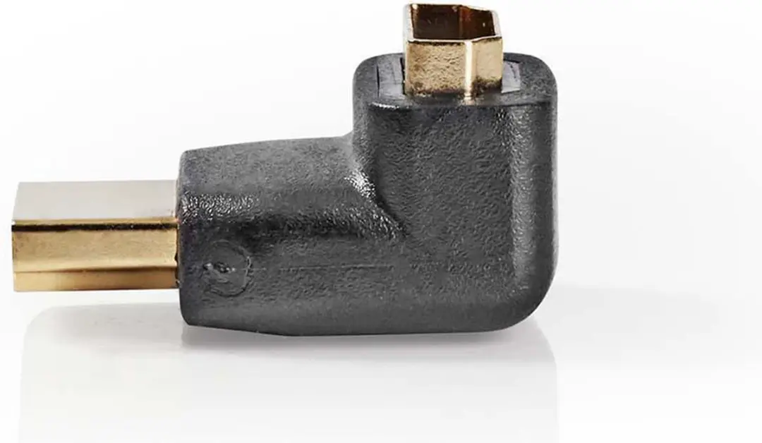 Nedis HDMI Adapter CVGP34902BK - 270° Gehoekt - Verguld