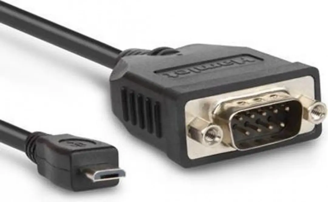 Hamlet XURS232MICROTG Seriële Kabel - Zwart 0,45m