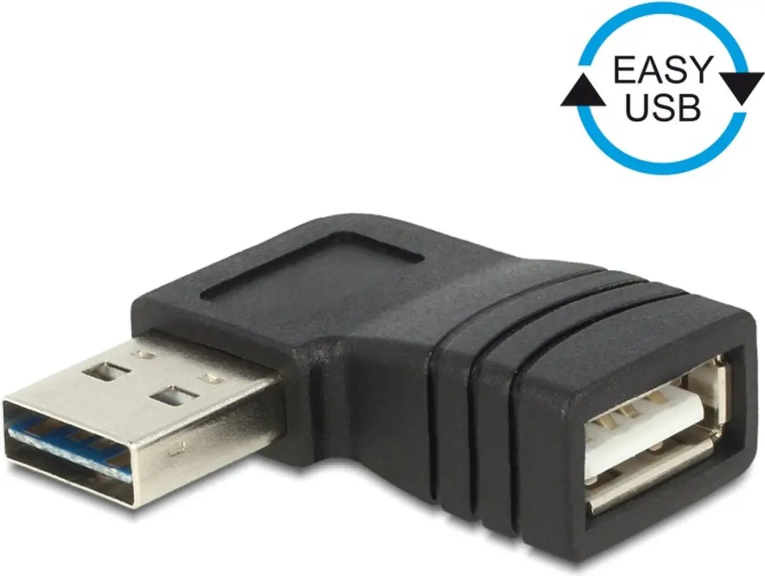 Delock USB-A Adapter Haaks Links/Rechts USB2.0