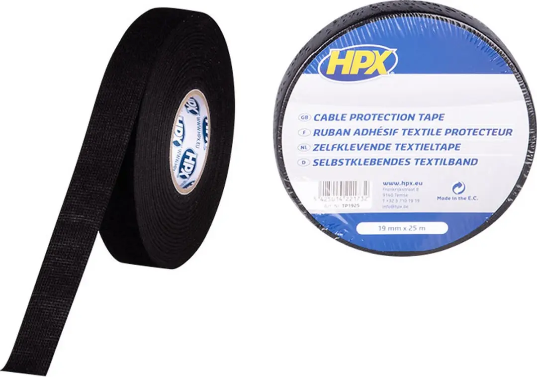 HPX Linnen Tape 19mm - 25m - Zwart