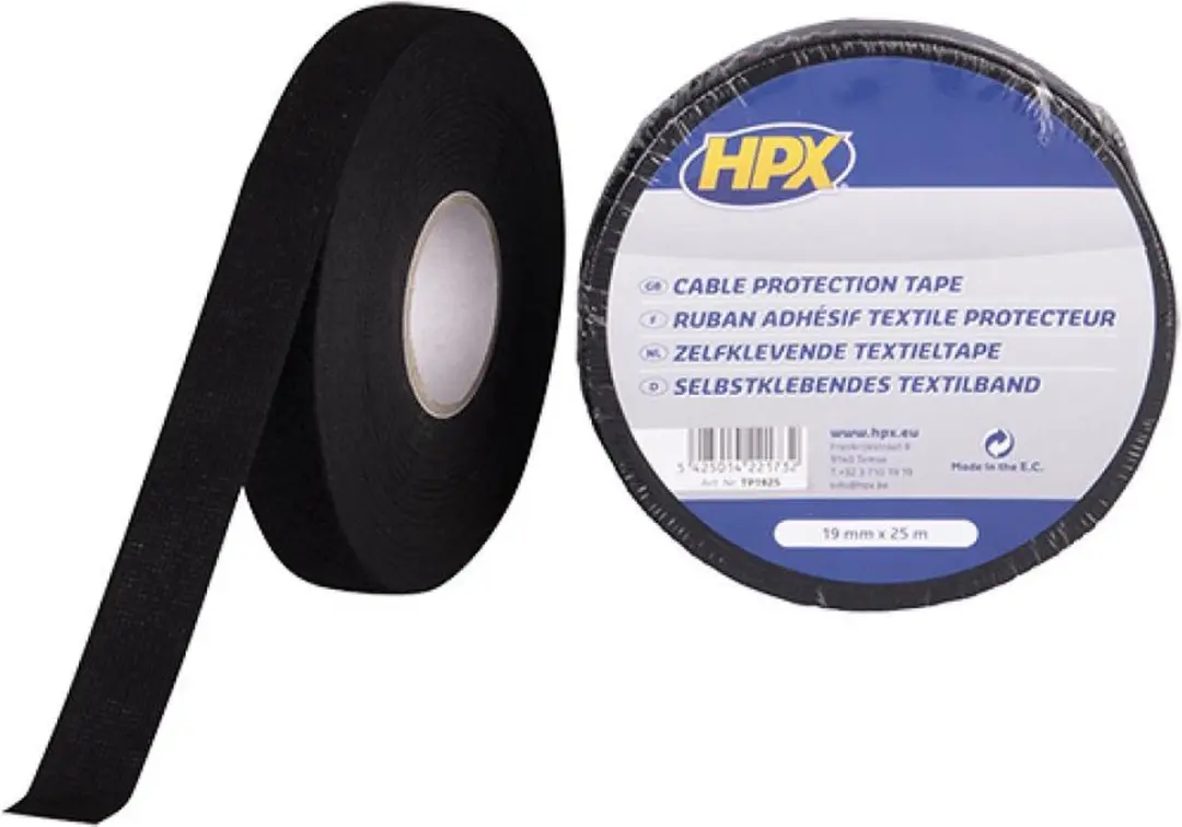 HPX Linnen Tape 19mm - 25m - Zwart