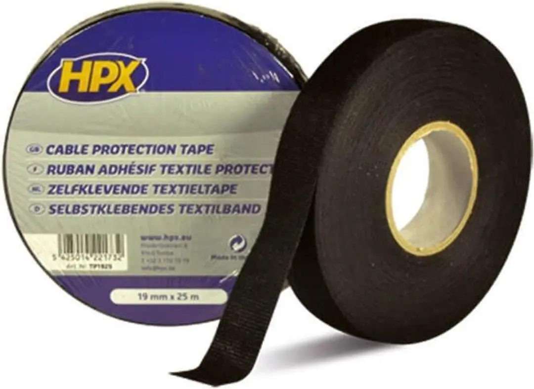 HPX Linnen Tape 19mm - 25m - Zwart
