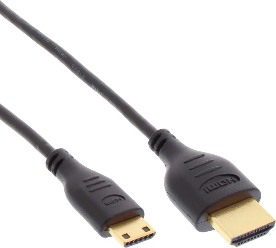 InLine Mini HDMI Kabel 2.0 1m - Zwart