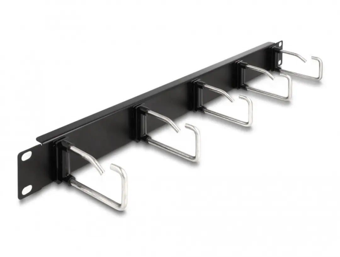 Delock 19" Kabelmanagement Routingpaneel 5 Haken 1U