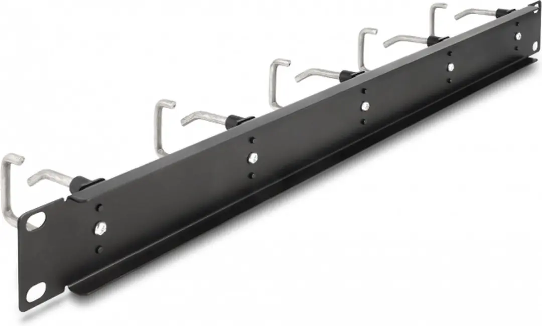 Delock 19" Kabelmanagement Routingpaneel 5 Haken 1U - Zwart