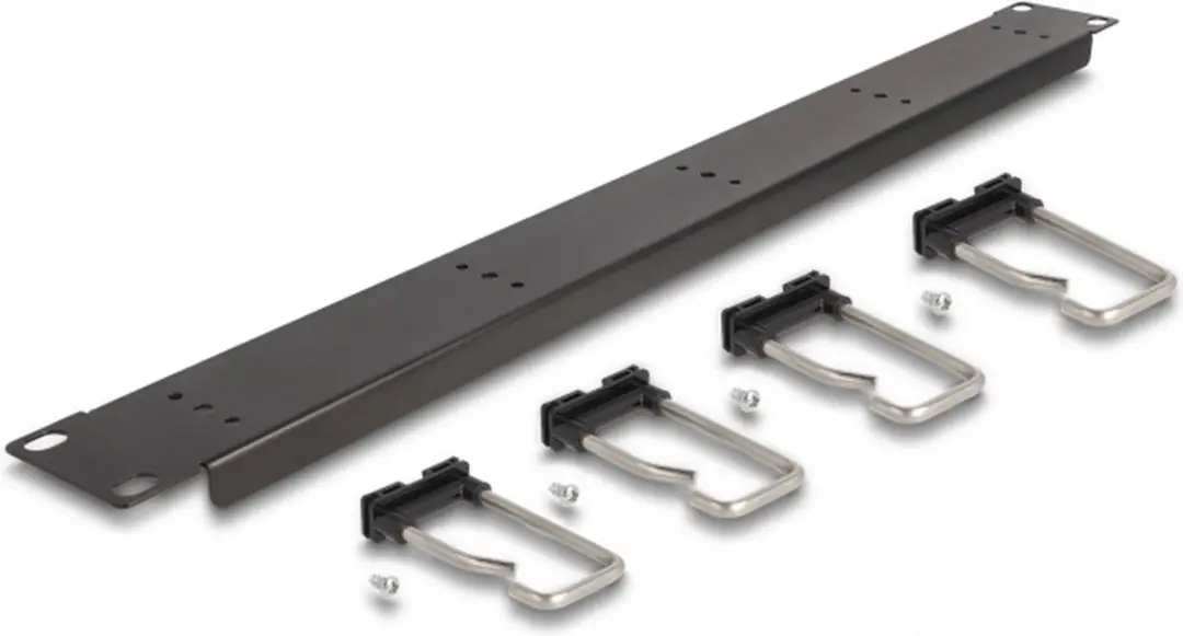 Delock 19" Kabelmanagement Routingpaneel 5 Haken 1U - Zwart