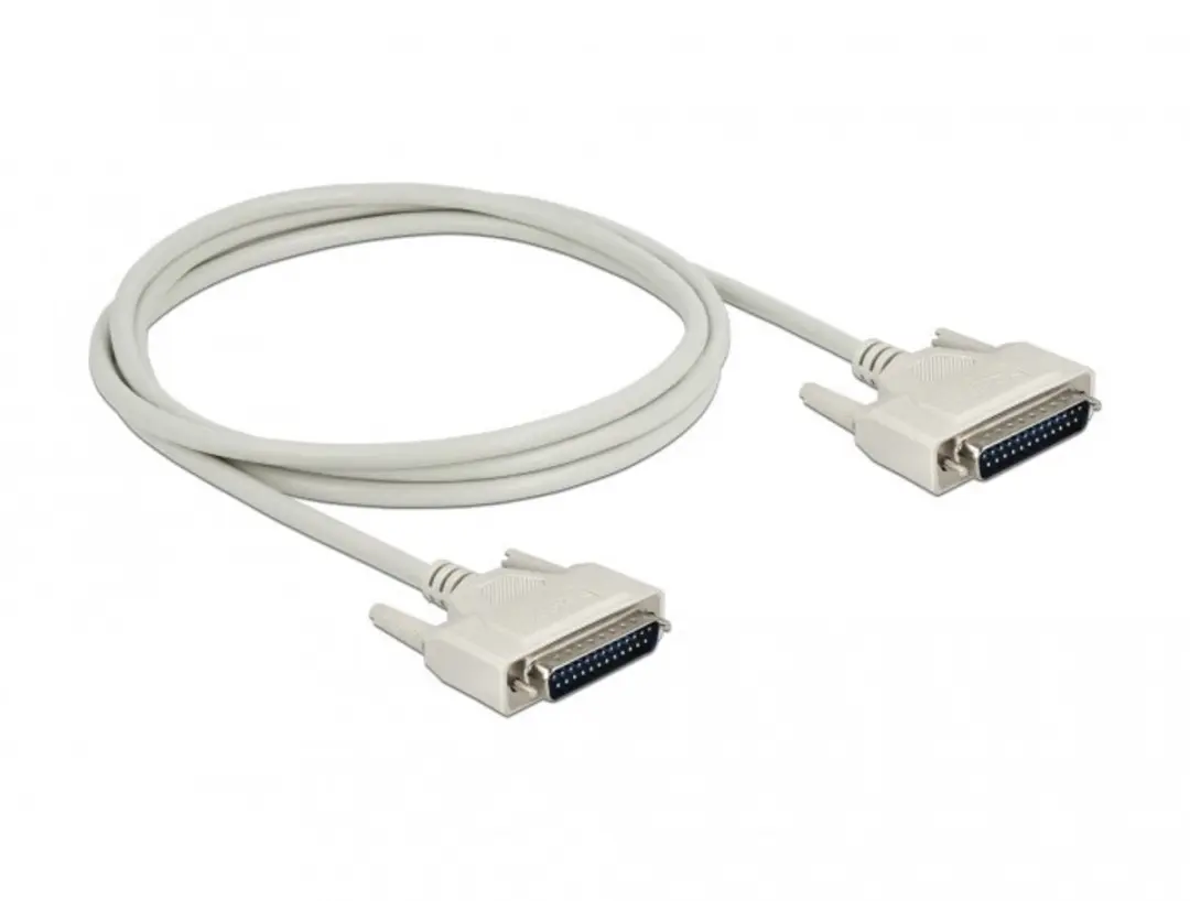 Delock D-Sub 25 Male Kabel 2m - Beige