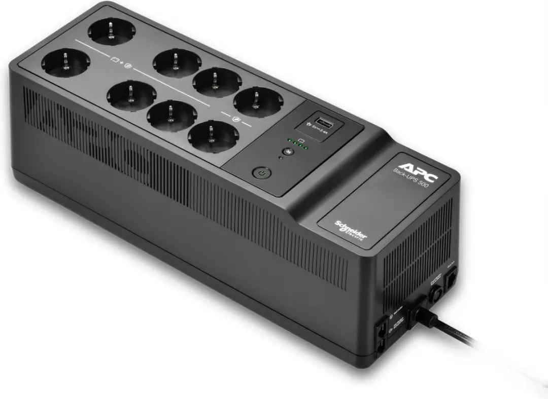 APC Back-UPS BE500G2-GR Noodstroomvoeding 500VA - 8 Stopcontacten