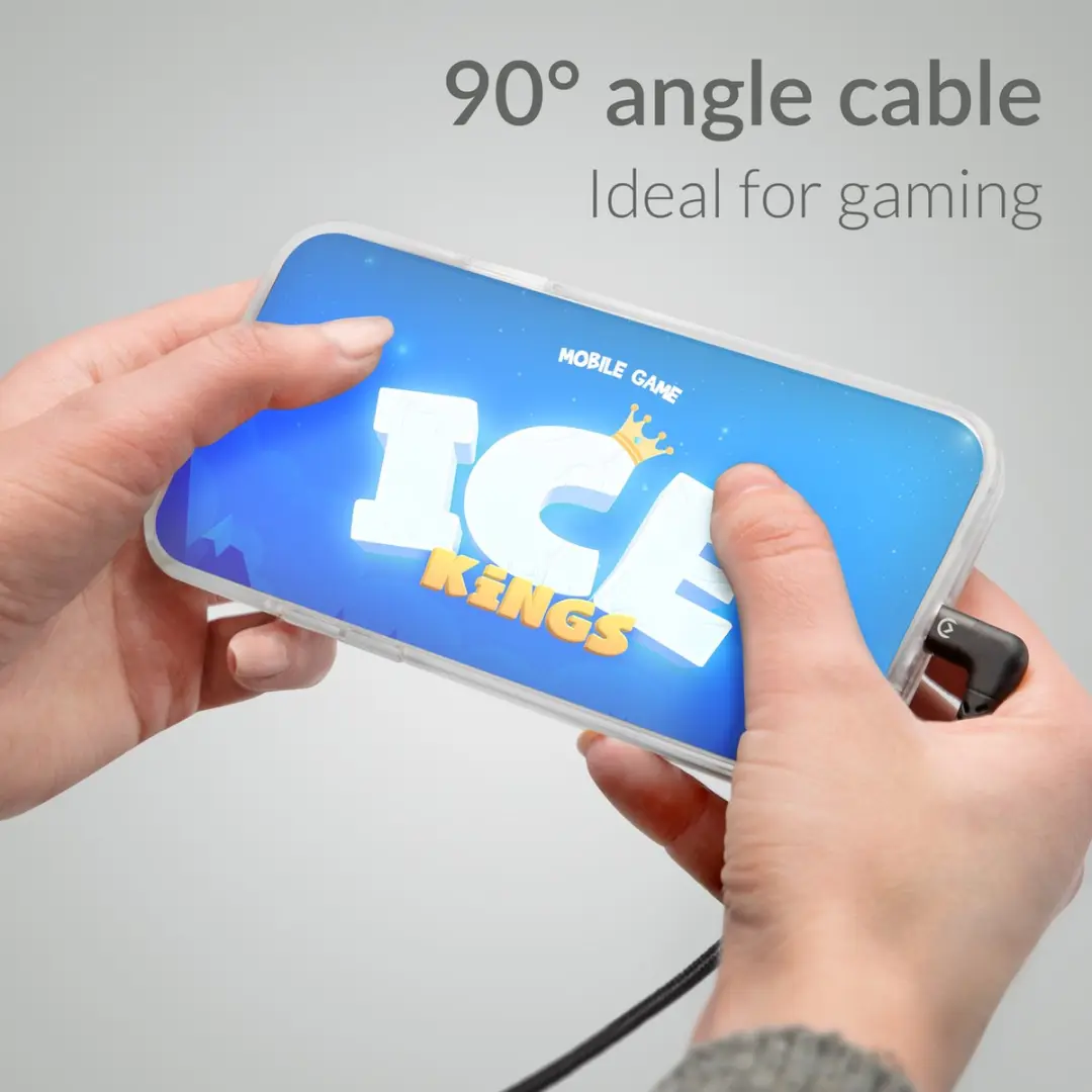 Mobilize USB-A naar Apple Lightning Kabel MFI 1.5m - Zwart
