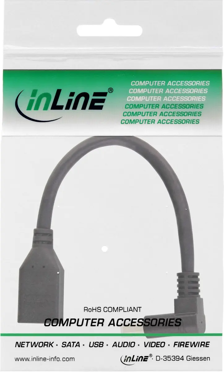InLine DisplayPort Adapter 1.4 5K/8K 60Hz - 0,15m - Zwart