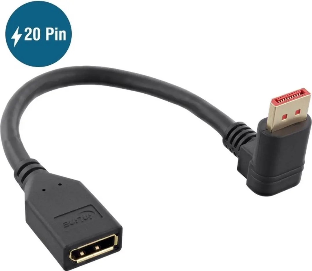 InLine DisplayPort Adapter 1.4 5K/8K 60Hz - 0,15m - Zwart