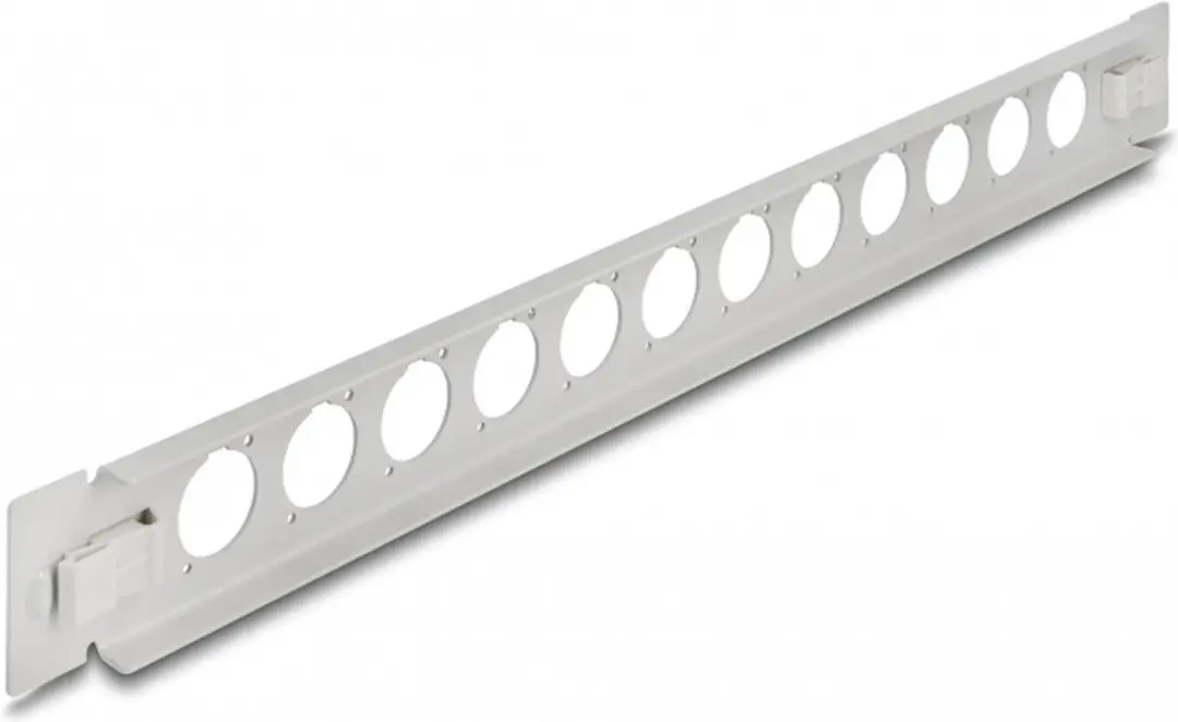 Delock 19 inch Patch Panel 12x D-Type - 1U - Grijs