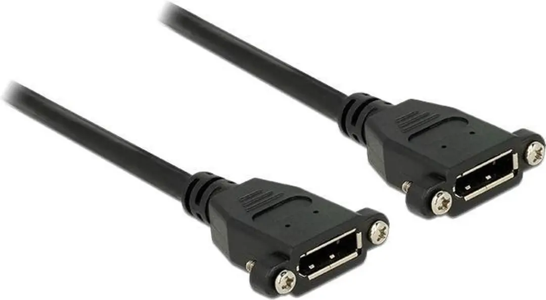 Delock DisplayPort Adapter 1.2 4K 60Hz - 0,25m Zwart