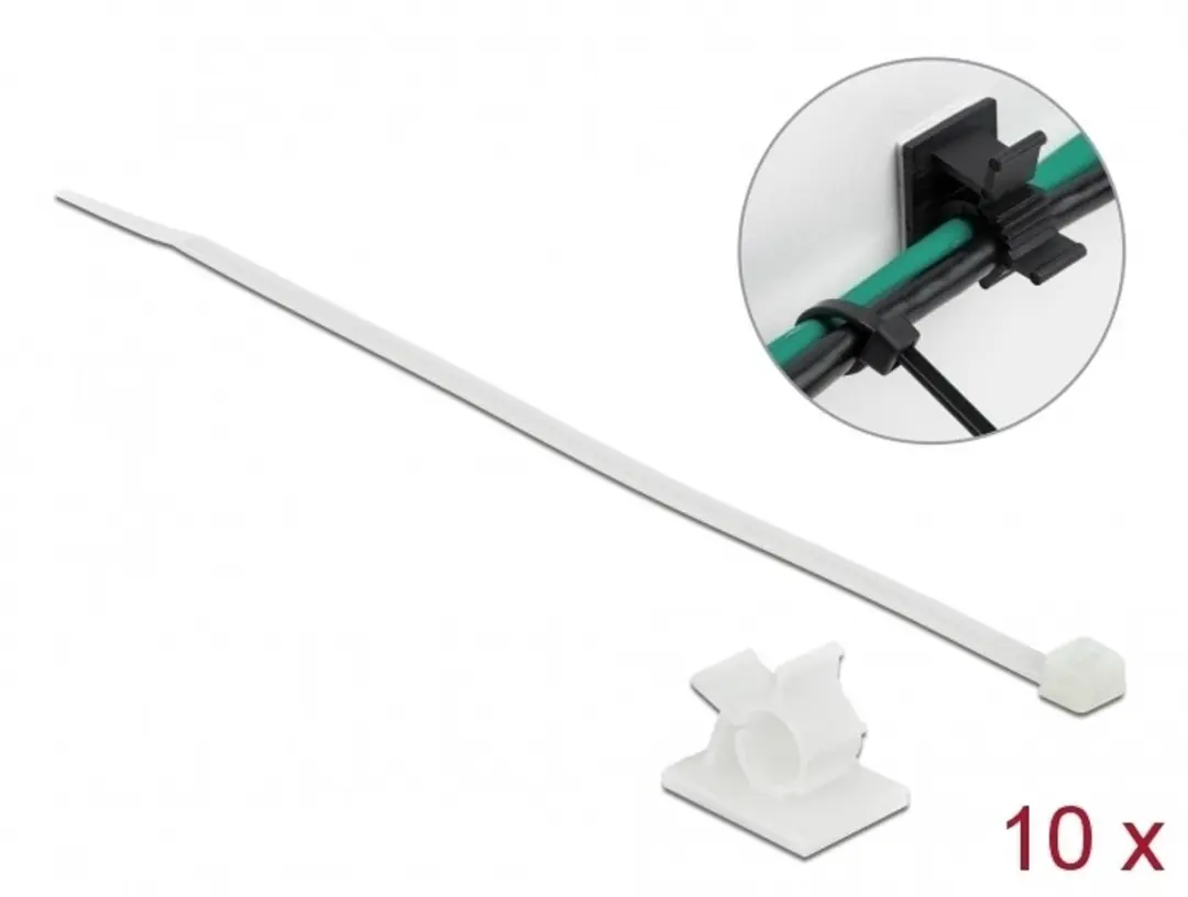 Delock Tie-wraps 200 Stuks - 3,6mm Transparant