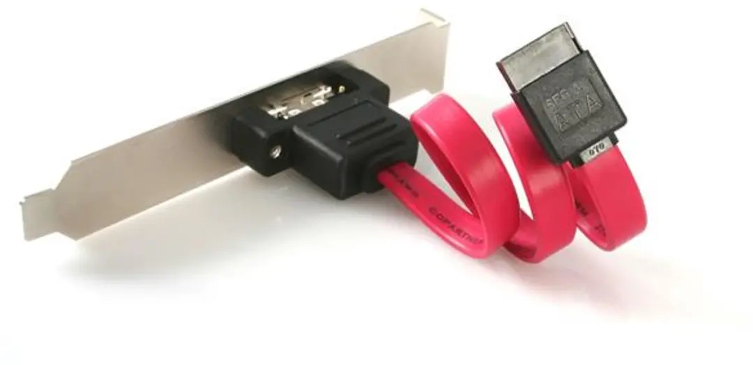 Startech ESATAPLATE1 eSATA-kabel - Zwart